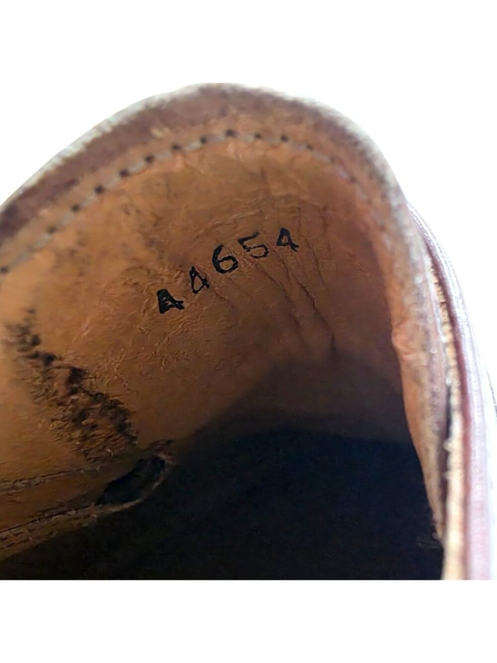 NEW Vintage Exotic Ostrich Leg Dress Shoes City Slicker Brown Mens 8M Oxfords - Picture 12 of 13